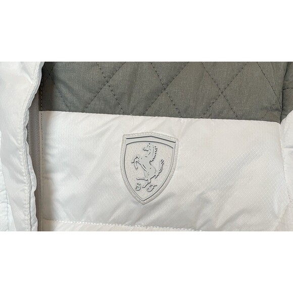 Puma Fomula 1 Scuderia Ferrari Down Jacket Medium White Puffer - Picture 4 of 9